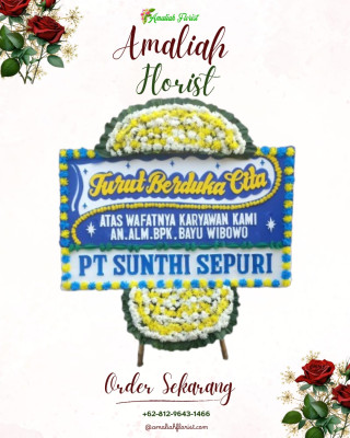 Papan Bunga Duka di Leuwidamar