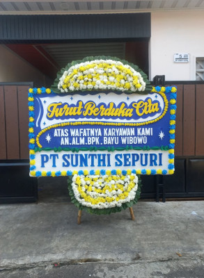Papan Bunga Duka di Leuwidamar